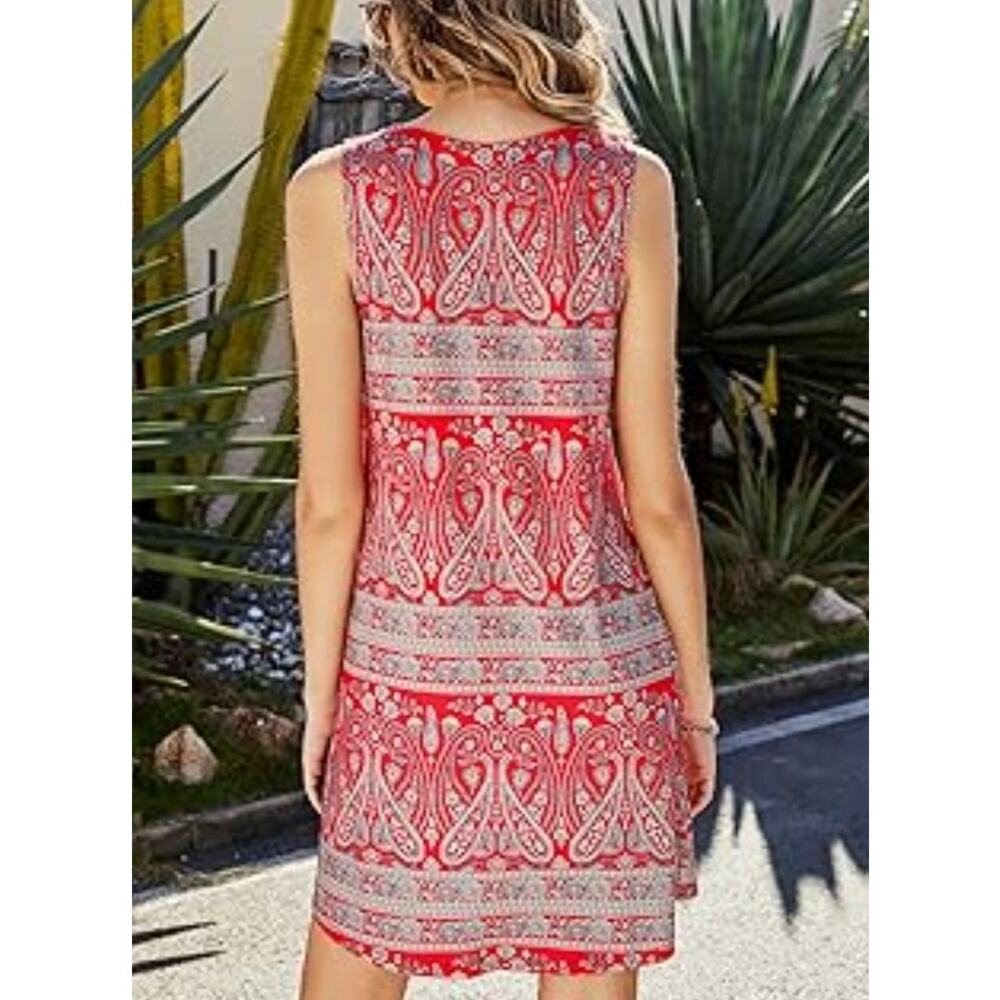 Fashion New Power Boho Summer Dress w/ Pockets NWT Sz Small - Picture 2 of 13